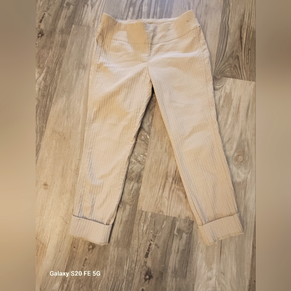 7 Avenue New York and company tan dress pants size medium